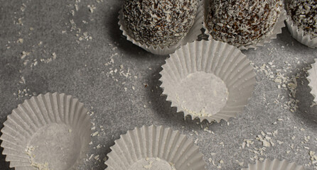 coconut balls on the table 