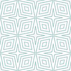 Mosaic seamless pattern. Turquoise symmetrical