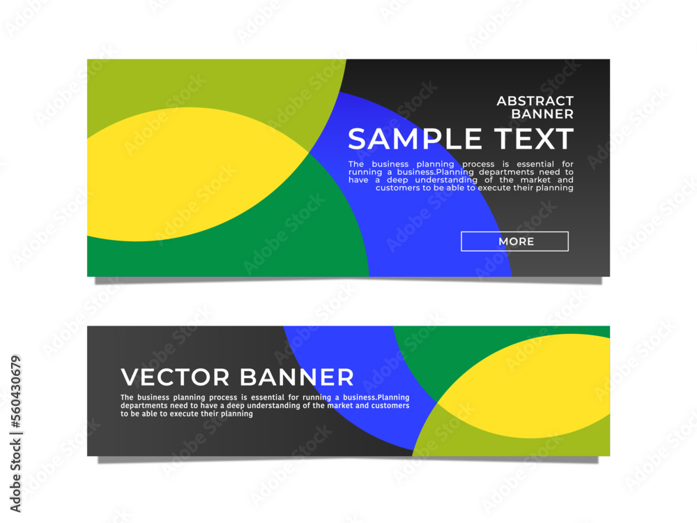 Poster abstract banner background or header stock vector template