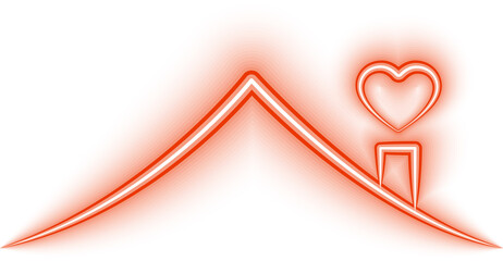 Stay home stay safe neon style