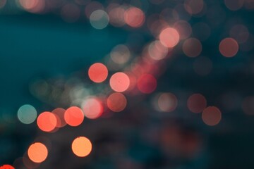 blurred christmas lights bokeh