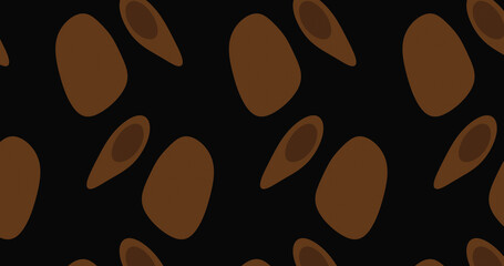 Render with floating black brown background