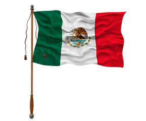 National flag  of Mexico. Background  with flag  of Mexico
