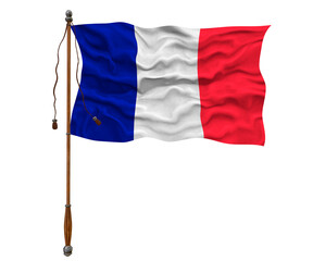 National Flag of France. Background  with flag  of France