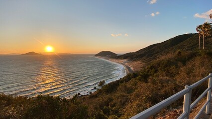 日が沈む伊良湖岬