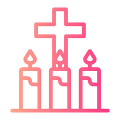 Fototapeta premium candlemas icon