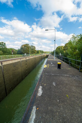 The Schleuse Bevergern lock on the Dortmund-Ems channel