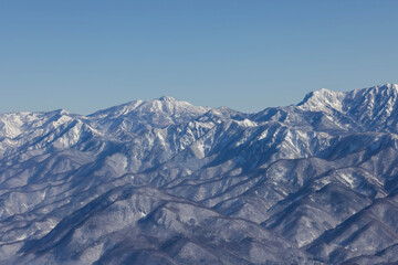 snow covered mountains