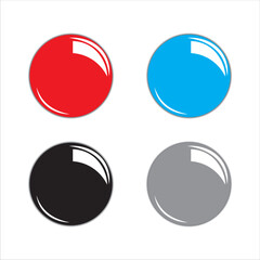 colored magnets, buttons icon, vector, illustration, symbol