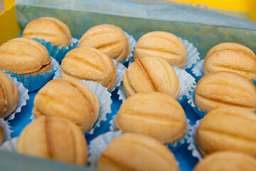 macaroons on a wooden table
