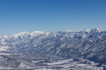 snow covered mountains
