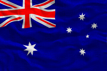 National flag of Australia. Background  with flag of Australia.