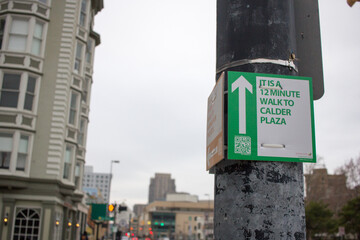 street sign in the city