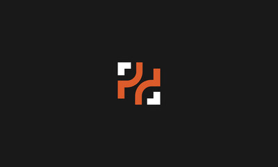 LETTERS PD LOGO DESIGN WITH NEGATIVE SPACE EFFECT FOR ILLUSTRATION USE