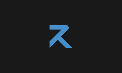 LETTER R LOGO DESIGN WITH NEGATIVE SPACE EFFECT FOR ILLUSTRATION USE