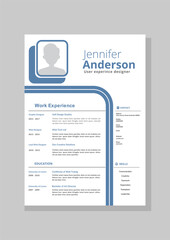 Creative And Modern Resume CV Template.
