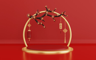 3d illustration of chinese new year