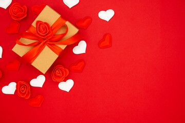 Valentine's day celebration. Happy Valentines Day card. Blank for a postcard