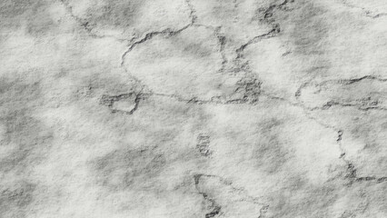 3D render of grunge crack grey and white concrete wall texture, copy space