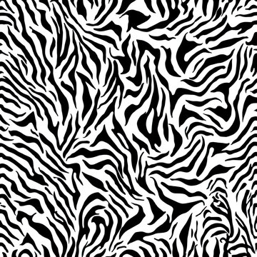 Abstract zebra pattern created with Generative AI.