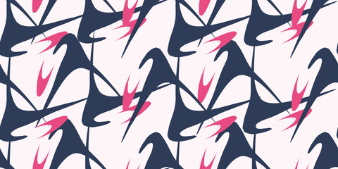 Modern Hand drawn abstract pattern. Creative collage seamless pattern. Fashionable template for design. expensive design 2023.