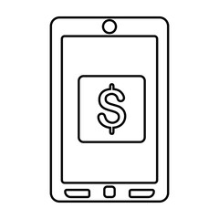 Vector Line Illustration Concept for Donate Online.