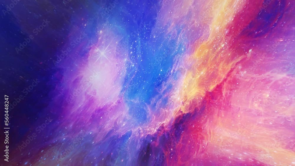 Canvas Prints colurful nebula in deep space
