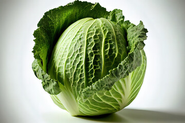 Fototapeta premium One natural Green Cabbage