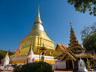 Fototapeta premium Wat Kaew Don Tao Suchadaram Temple. It is the principal Buddhist temple in Lampang. Thailand
