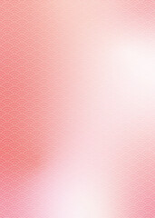 青海波文様　ピンクの春色背景イラスト