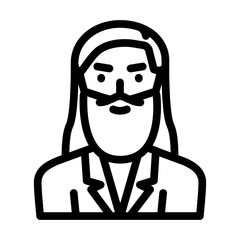 mendeleev chemistry line icon vector. mendeleev chemistry sign. isolated contour symbol black illustration