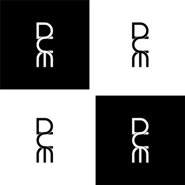dcm typography letter monogram logo design set