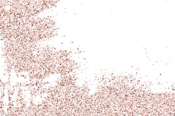 Fototapeta na wymiar Luxury falling confetti decoration vector background. Rosy pink beige elements new year decor.