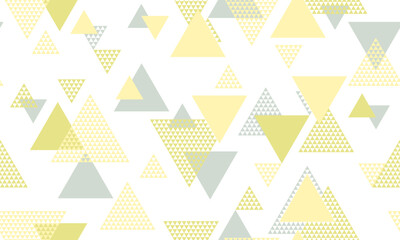 Triangle shapes seamless pattern vector design.