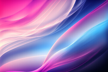 Obraz premium Bright Pink, Purple, and Blue Swoosh Ambient Blur Background 3