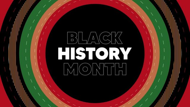 Black history month 4k animation V1