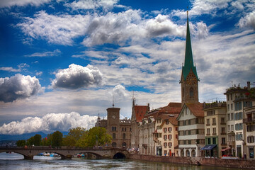 Zurich city center, Switzerland, Europe
