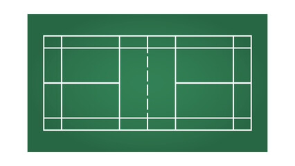 Court badminton sports wallpaper with copy space for text  ,  illustration Vector EPS 10