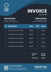 Free vector flat design of business  invoice