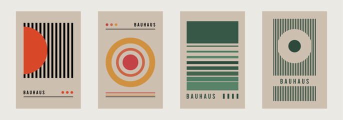 Bauhaus Art Wall Decor. Printable Geometric Home Decor. Nordic Bauhaus Retro Wall Decor