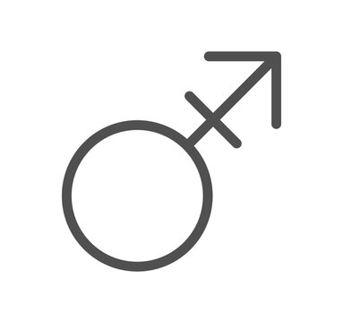 Gender related icon outline and linear vector.