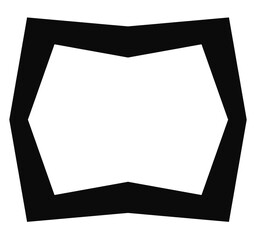 Black frame, vector