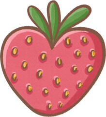 pastel valentine doodle cute Kawaii Watercolor Clipart 