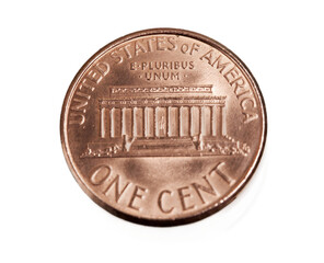 One penny currency money coin