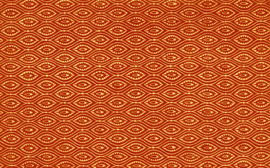 Used abstract antique tapestry with stylized oysters