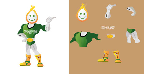 2d cartoon character for animation game character