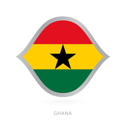 Ghana national team flag in style for international basketball competitions.