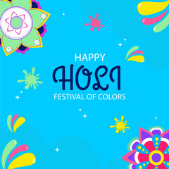 Fototapeta na wymiar Background of Holi festival. Vector
