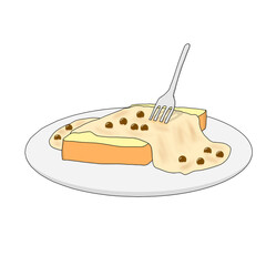 boba cake illustration