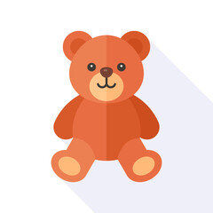Teddy bear in gift box vector